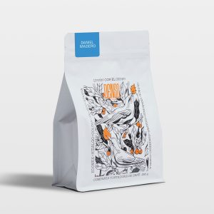 Bolsa de café de especialidad DENSO origen Quimixtlán Puebla del productor Daniel Madero.